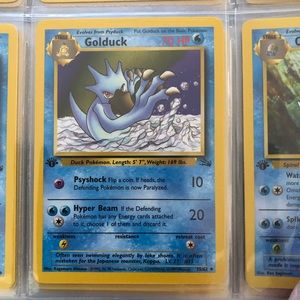 1990’s rare vintage 1st edition Golduck Pokémon card 35/62